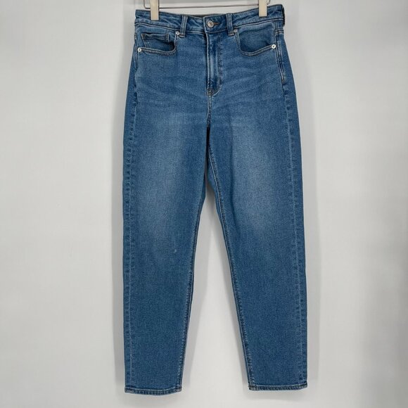 American Eagle High-Waisted Stretch Blue Mom Jeans Size‎ 4 - Picture 8 of 8